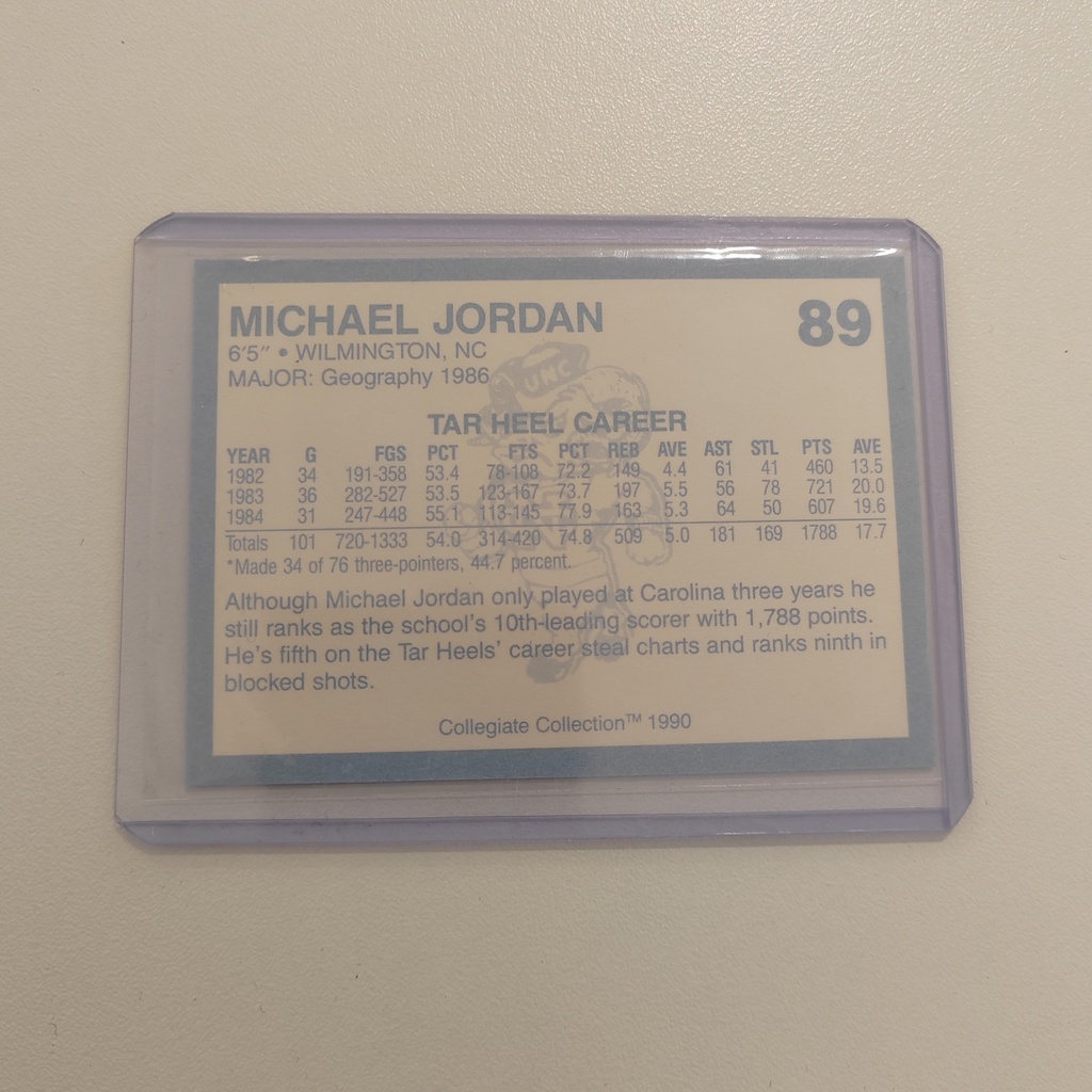 Michael Jordan North Carolina #89