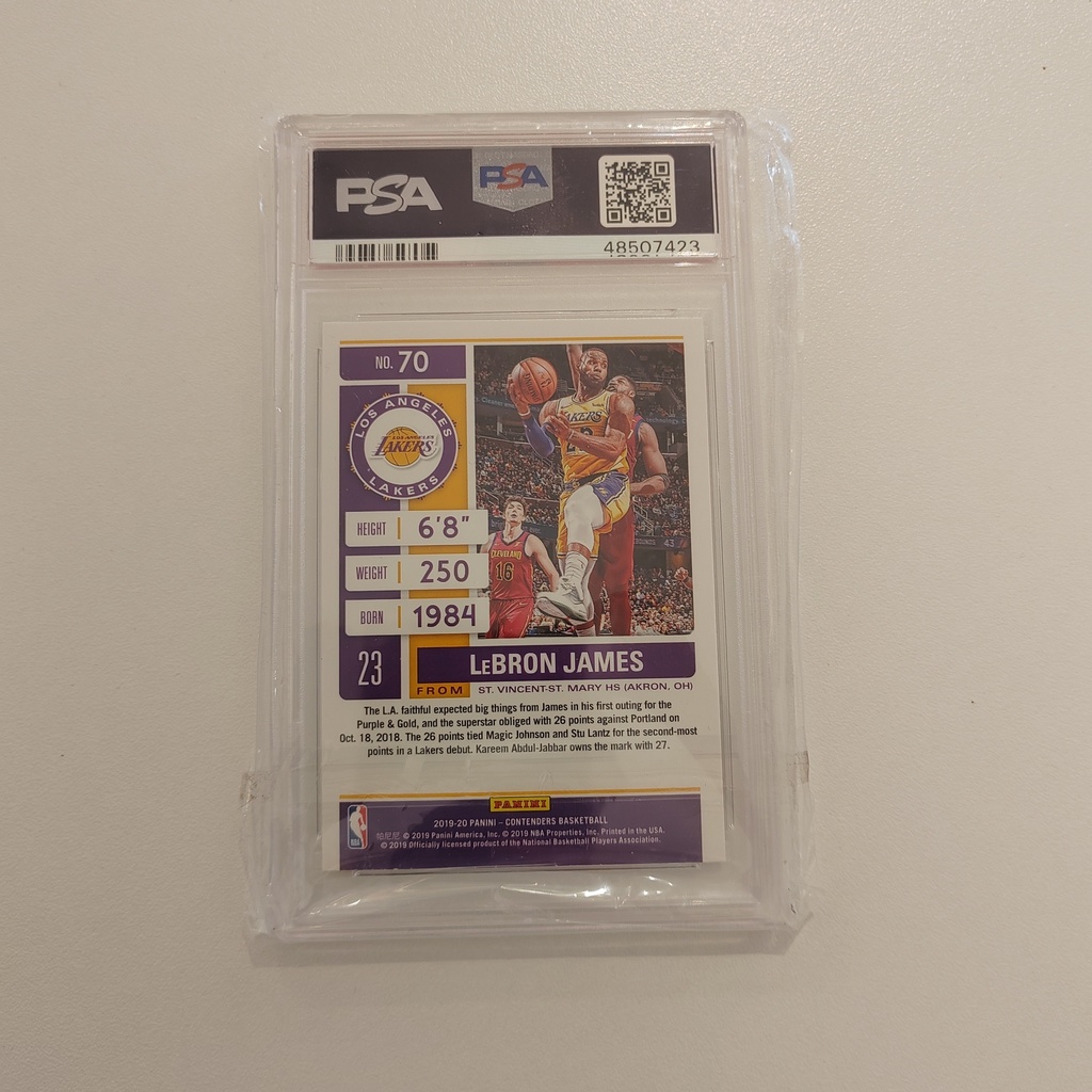 Panini Contenders LeBron James PSA 9