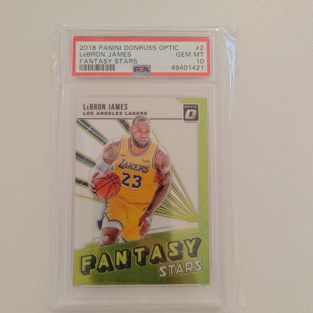 Panini Donruss Optic LeBron James Fantasy Star PSA 10