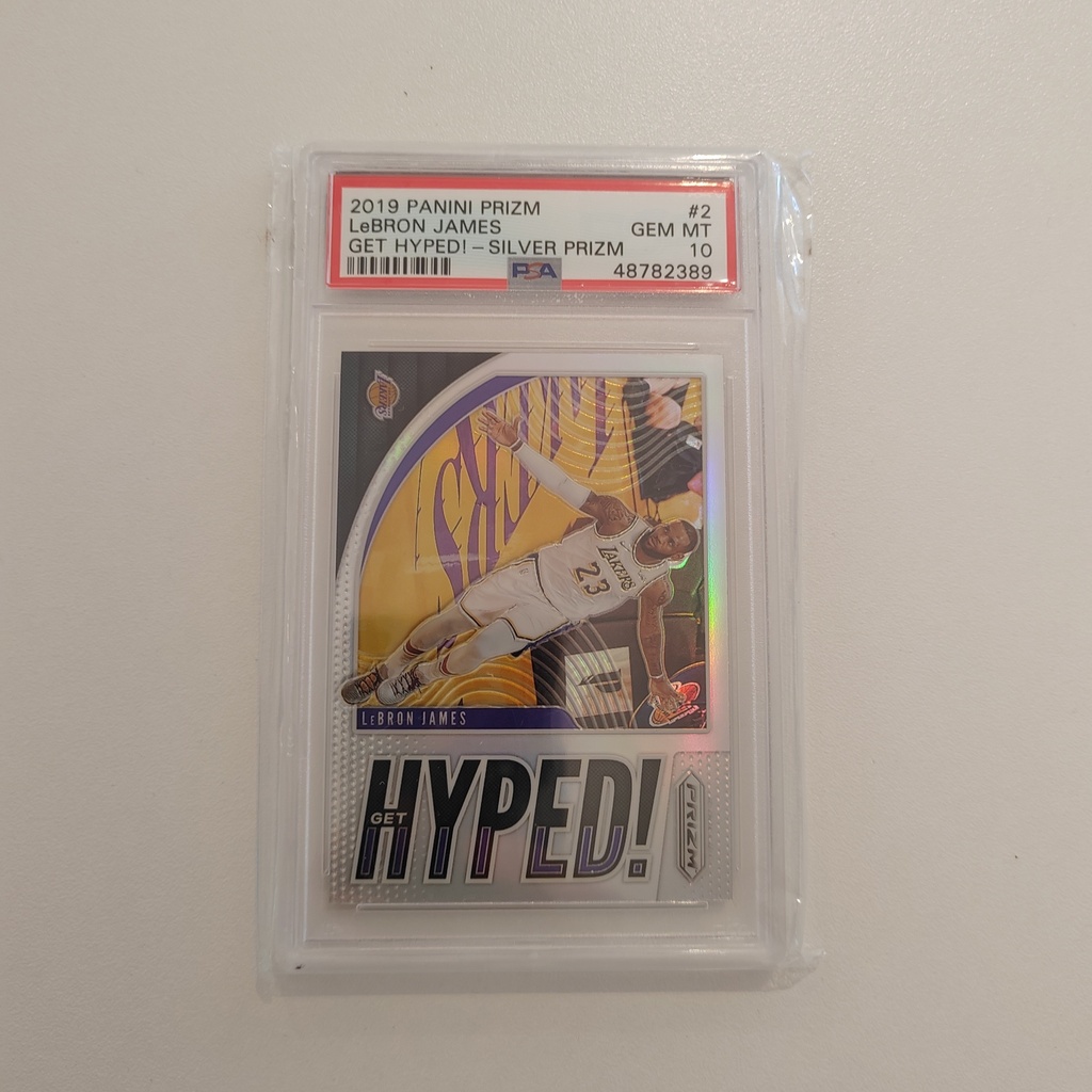 Panini Prizm LeBron James Get Hyped! PSA 10