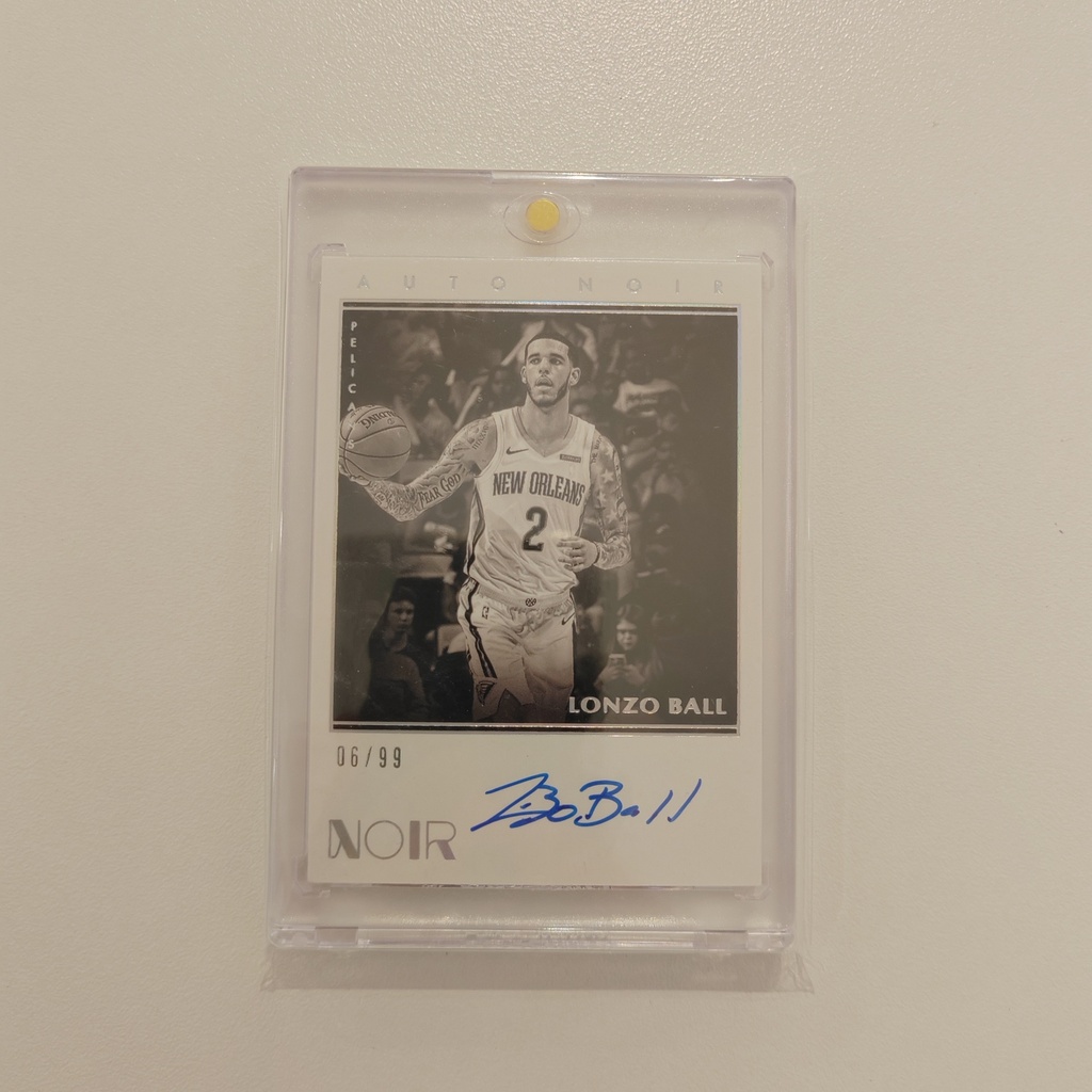 Panini Noir Signature Lonzo Ball 06/99