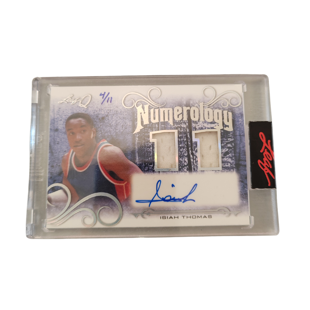 Numerology Isiah Thomas Game Worn Jersey 4/11