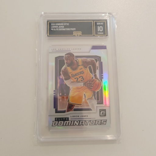 Panini Donruss Optic LeBron James Elite Dominators Prizm GMA 10