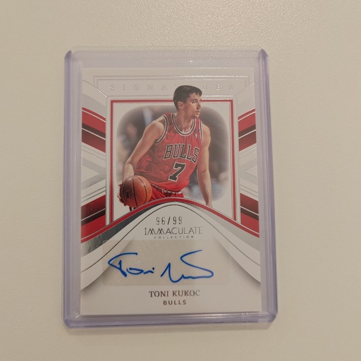 Panini Immaculate Signatures Toni Kukoc