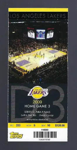 Ticket Game 3 finals 2009